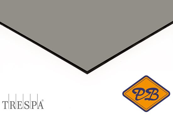 Afbeelding van Trespa HPL gevelplaat izeon satin 1-zijdig RAL 7030 steengrijs 6mm