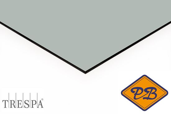 Afbeelding van Trespa HPL volkern FR gevelplaat meteon satin 2-zijdig A03.4.0 zilvergrijs 8mm
