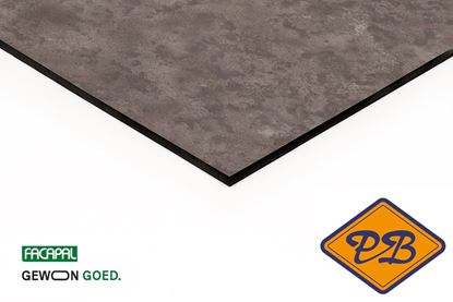 Afbeeldingen van Facapal HPL gevelplaat 9026 lavasteen by plastica