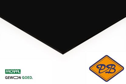 Afbeeldingen van Facapal HPL gevelplaat *RAL 9005 zwart by plastica