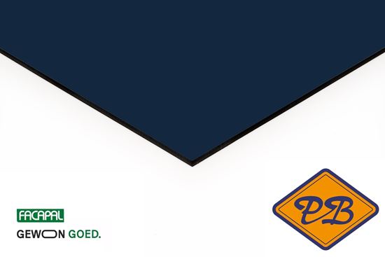 Afbeelding van Facapal HPL gevelplaat *RAL 5011 staalblauw by plastica