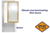 Afbeelding van WEEKAMP blank isolatieglasset voor WEEKAMP 046 borstwering deur 66,4cm