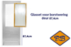 Afbeelding van WEEKAMP blank isolatieglasset voor WEEKAMP 048 borstwering deur 87,4cm