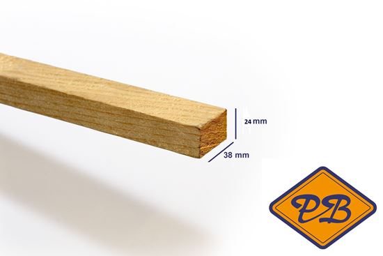 Afbeelding van vurenhout klasse C geëgaliseerde latten 24x38mm