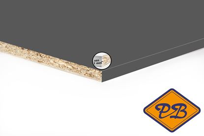 Afbeeldingen van INTRA decoratief HPL meubelpaneel 18mm Mountain Grey 2-zijdig voorzien van ABS kantenband