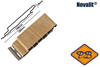 Afbeelding van Novalit outdoor® PVC rondkant hol sponningdeel Turner Oak 18mmx148mm