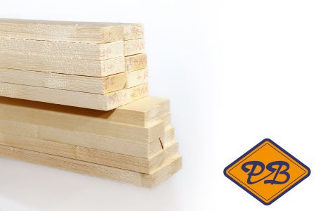 Afbeelding voor categorie Vurenhout NE kwinta, klasse C geëgaliseerde latten