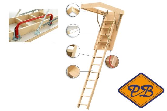 Afbeeldingen van keylite vlizotrap plafondhoogte 310cm
