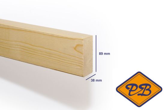 Afbeeldingen van vurenhout SLS klasse C  balk geschaafd 38x89mm