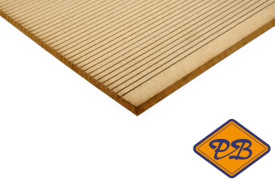 Afbeeldingen van buig mdf interieur langsgegroefd 244x122cm