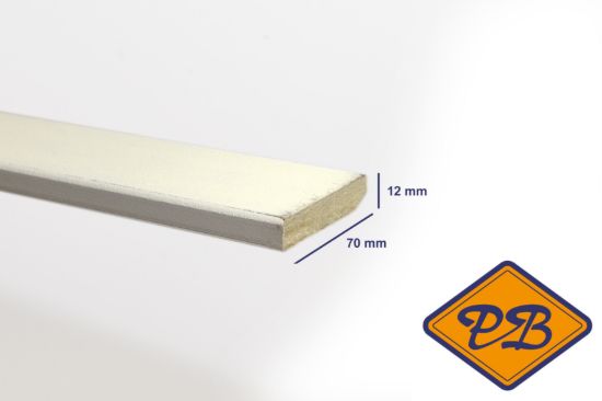 Afbeeldingen van mdf plint model jt7 gegrond V313 12x70mm