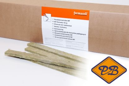Afbeeldingen van fermacell minerale wol randstroken 30x10mm (per doos=60mtr)