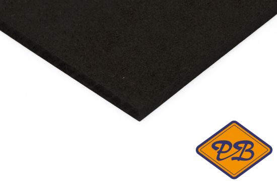 Afbeeldingen van mdf interieur vochtwerend zwart 305x122cm XL