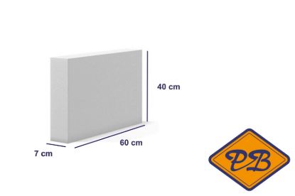 Afbeeldingen van Cellenbeton lijmblok sterkte G4/550 60x40x7cm