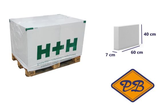 Afbeeldingen van Cellenbeton lijmblok sterkte G4/550 60x40x7cm (per pallet van 80 stuks)