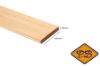 Afbeeldingen van douglas geschaafd geploegd vloerdeel met v-kant 18x180mm