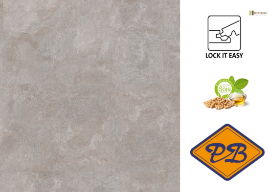 Afbeeldingen van Ter Hürne perform SPC vinyl lock it easy tegel XXL natuursteen Tunis 6mmx60,3x121,3cm (per pak van 2 stuks=1,463m²)