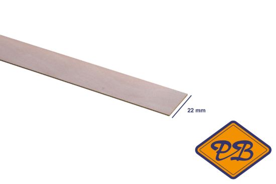 Afbeeldingen van kantband edelgefineerd wit beuken 22mm voorgelijmd (rol=50mtr)