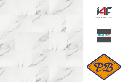 Afbeeldingen van HDM aqua step SPC vinyl click wand- en vloertegel Glasgow 4mm