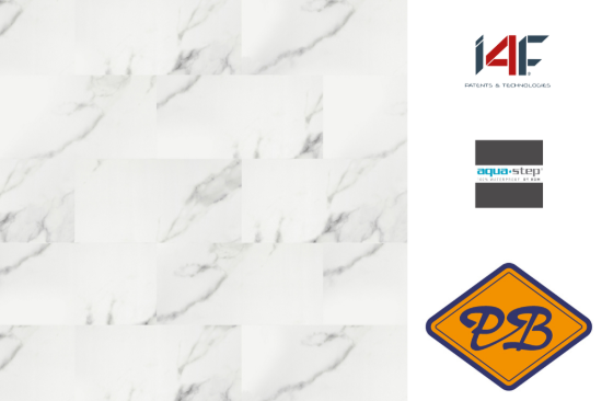 Afbeeldingen van HDM aqua step SPC vinyl click wand- en vloertegel Glasgow 4mm