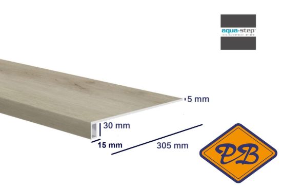 Afbeeldingen van HDM aqua step SPC vensterbank Leeds 5x35x305mm