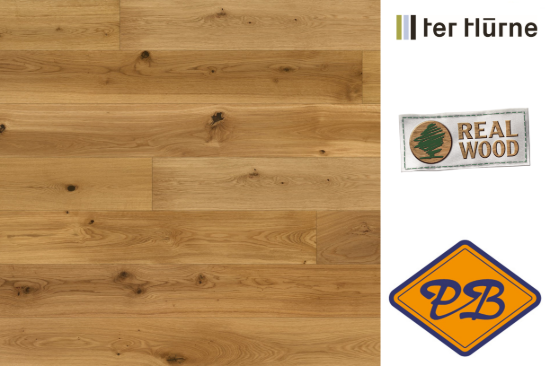 Afbeeldingen van Ter Hürne CLICKitEASY lamelparket landhuisdeel classic Portofino eiken expressief, geborsteld, naturel geolied 14mmx20x239cm (per pak van 7 stuks=3,34m²)