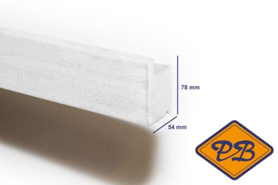 Afbeeldingen van hardhout raamprofiel gevingerlast/gegrond ROX 54x78mm