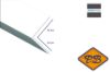 Afbeeldingen van HDM outdoor®Aluminium hoekprofiel *RAL 9003 uni clear white ultra mat 15x15mmx260cm