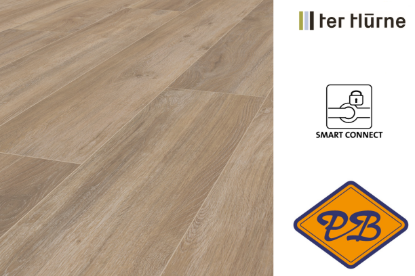 Afbeeldingen van Ter Hürne IKO grand line smart connect pro aqua 1 premium laminaat landhuisdeel XL eiken candy shop 10mmx24,5x200cm (per pak van 5 stuks=2,45m²)