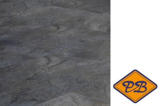 Afbeeldingen van INTRA SPC vinyl clic 2271-1 black slate vloertegel 5mmx30,5x61cm (per pak van 10 stuks universeel=1,86m²)