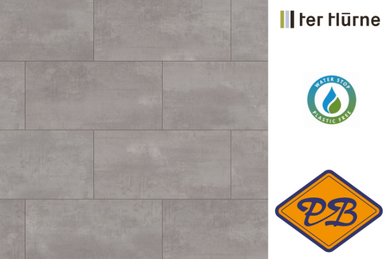 Afbeeldingen van Ter Hürne DURECO STRONG click tegel laminaat stone edition Lamu 12mmx33,0x63,8cm (per pak van 7 stuks=1,474m²)