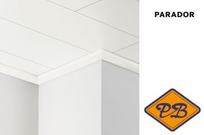 Afbeeldingen van PARADOR plafondlijst DAL 3 pijnboom wit decor 12x32mmx220cm
