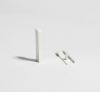 Afbeeldingen van PARADOR universele PVC eindkappen wit type 2 voor plinten SL 5 & SL 18 (per blister= 1x Links + 1x Rechts)