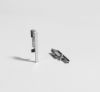 Afbeeldingen van PARADOR universele PVC verbindingstukken aluminium look type 2 voor plinten SL 5 & SL 18 (per blister= 2 stuks)