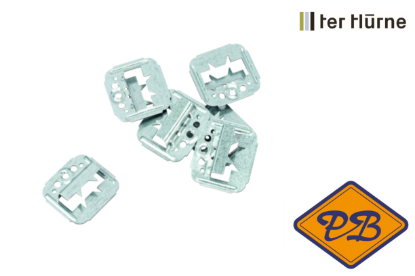 Afbeeldingen van Ter Hürne  wand-en plafond bevestigingsclips nummer 2 voor 0mm voeg exclusief schroeven (doos=250stuks)