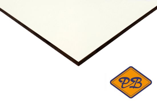 Afbeeldingen van Dekokern HPL gevelplaat 2-zijdig RAL 9010 zuiver wit 305x122cm