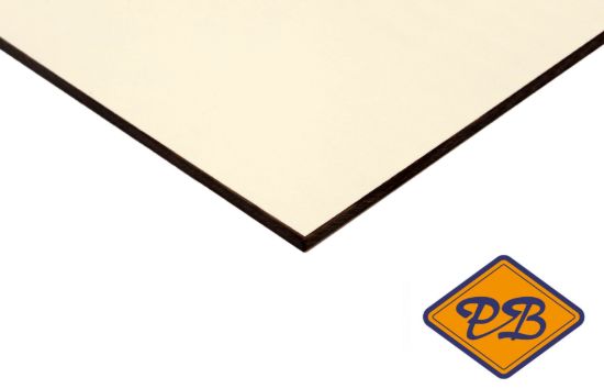 Afbeeldingen van Dekokern HPL gevelplaat 2-zijdig RAL 9001 créme wit 305x122cm