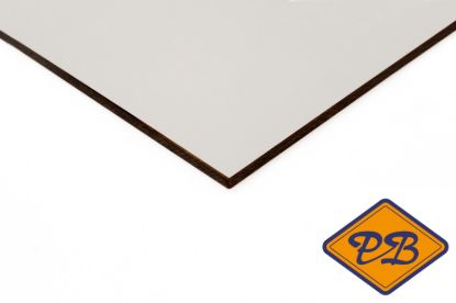 Afbeeldingen van Dekokern HPL gevelplaat 2-zijdig RAL 7035 lichtgrijs 305x122cm