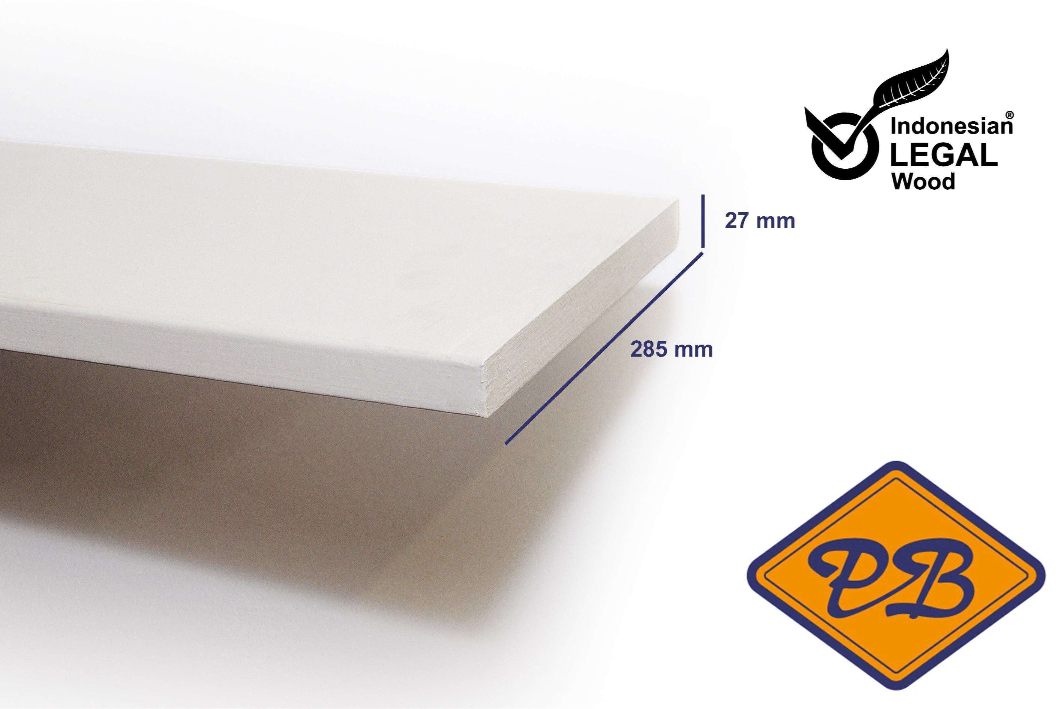Afbeeldingen van rubberwood A/B boeideel gevingerlast gegrond 27x285mmx590cm