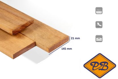 Afbeeldingen van Novum Timber tatajuba premium vlonderplank rondom glad profiel voor 21x145mm