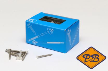 Afbeeldingen van Rockpanel nagels rvs ral 9005 zwart 2,9x35mm (per doos=200stuks)