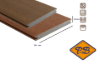 Afbeeldingen van Fiberdeck® WPC XXL terrasplank massief met BI COLOR profiel exotics  Ipé red/brown 23x138mm