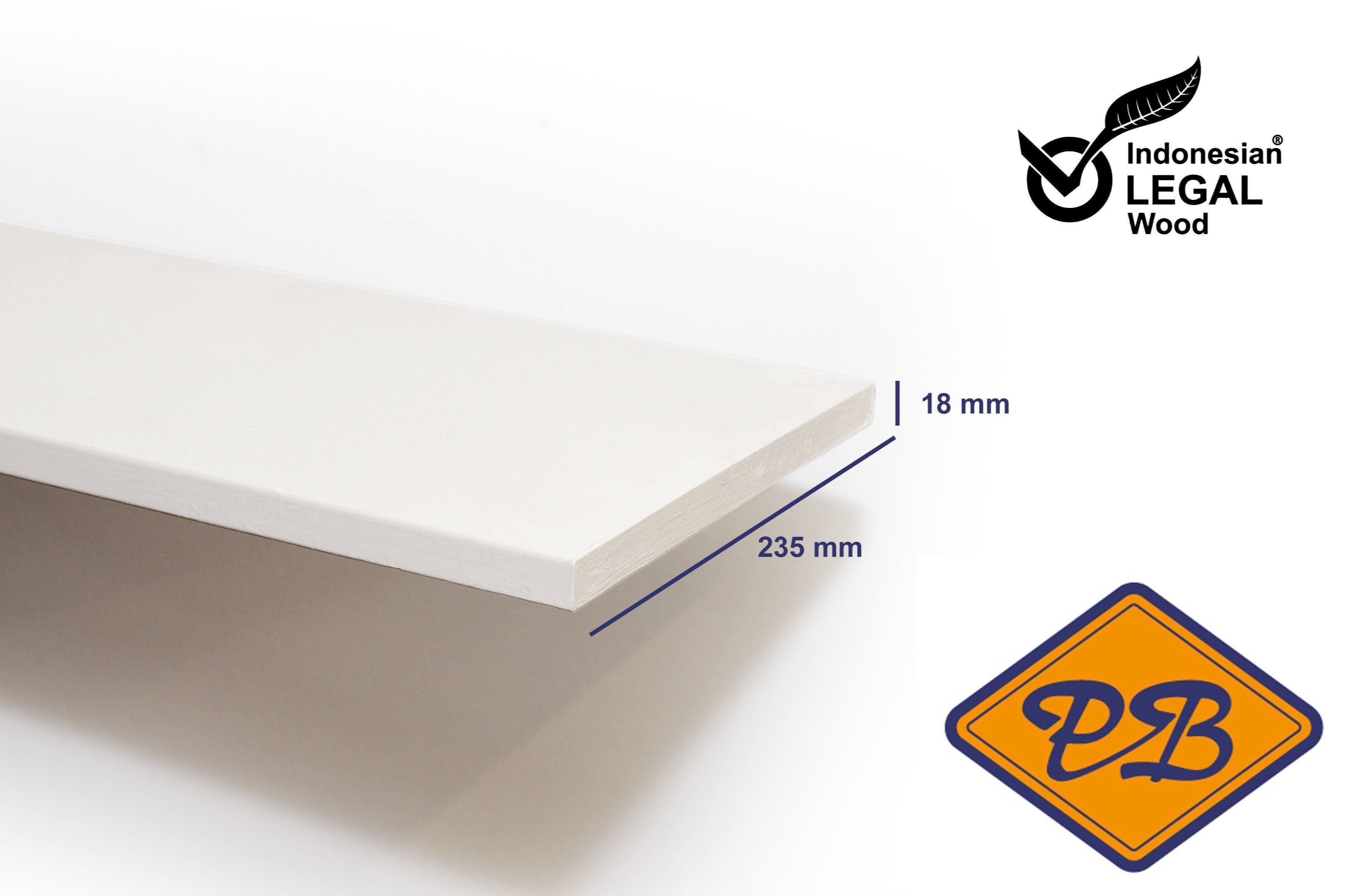 Afbeeldingen van rubberwood A/B boeideel gevingerlast gegrond 18x235mmx590cm