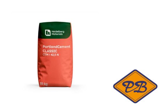 Afbeeldingen van Heidelberg classic portlandcement cem, 42,5 n cement grijs (per zak=25kg)