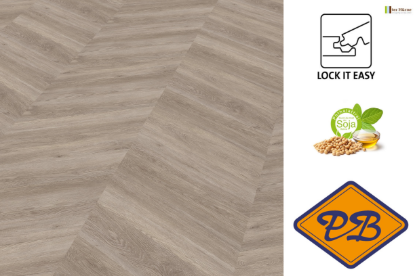 Afbeeldingen van Ter Hürne perform SPC vinyl lock it easy Chevron strook eiken Oslo 6mmx14,5x66,5cm (per pak van 12 stuks universeel=1,15m²)