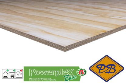 Afbeeldingen van underlayment radiata-pine powerfloor BIO Based multiplex rechte kant 4-zijdig 244x122cm