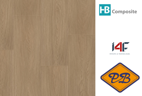 Afbeeldingen van HB Composite aqua SPC vinyl click wand- en vloer SUPERIOR landhuisdeel Oak Dream 4,5mmx22,8x122cm (per pak van 8 stuks=2,23m²)