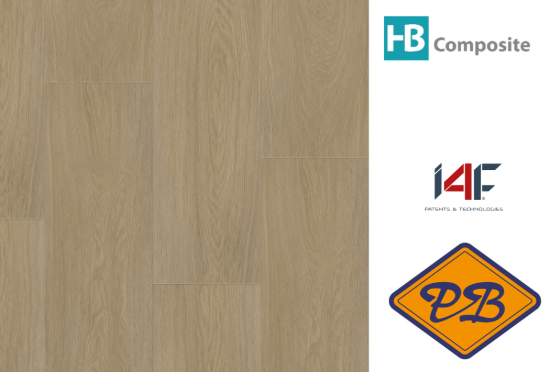 Afbeeldingen van HB Composite aqua SPC vinyl click wand- en vloer SUPERIOR landhuisdeel Oak Glory 4,5mmx22,8x122cm (per pak van 8 stuks=2,23m²)