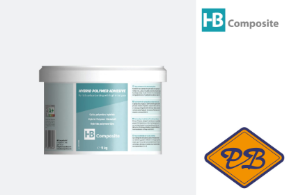 Afbeeldingen van HB composite professional hybride polymere lijm wit (per emmer=5kg)