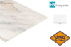 Afbeeldingen van HB Composite aqua SPC vinyl click 'N screw 3-L SUPERIOR wand- vloer en plafond combitegel Marmo Luce ultramat 4,5mmx32x120cm (per pak van 6 stuks =2,34m²)
